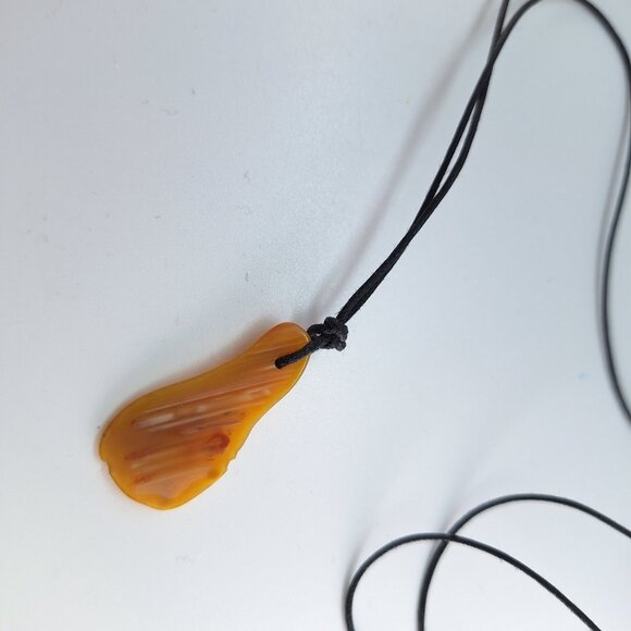 Australian natural boulder opal pendant with leather necklace - Picture 5 of 11